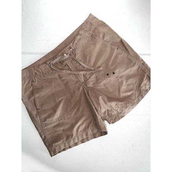 Columbia Pants - COLUMBIA BROWN DRAWSTRING COTTON NYLON OUTDOOR HIKING SHORTS S / SMALL